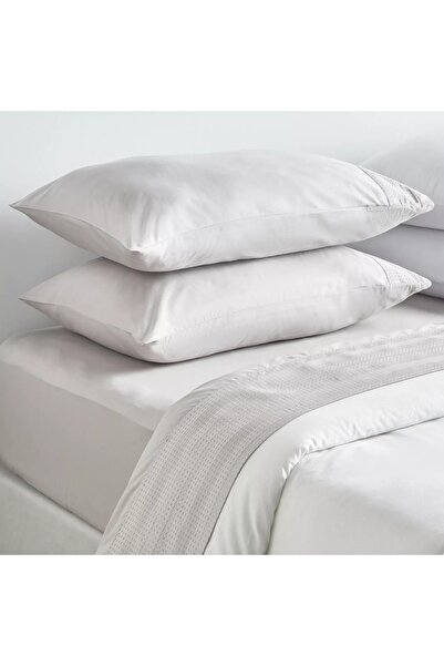 Home Centre Eternity Cotton Percale 325 Thread Count Queen Flat Sheet - 180x270 cm