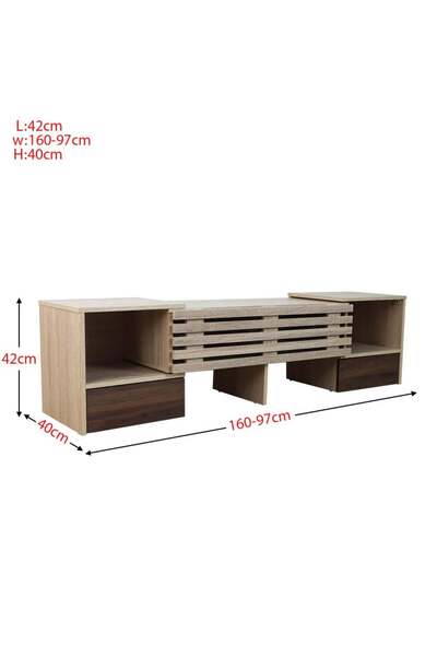 BAITY Television Table - Malaysian Wood 160 cm