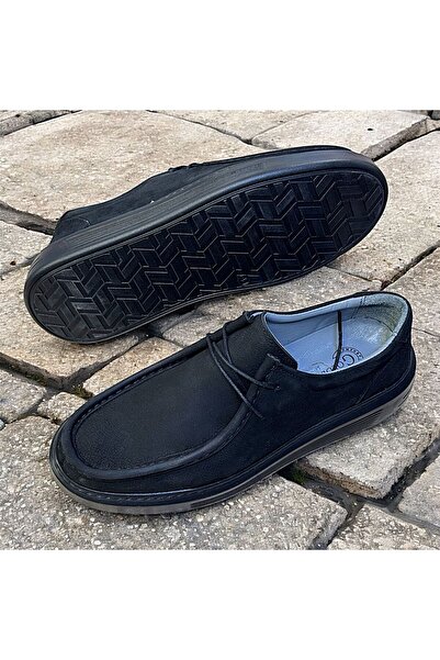 KAFKASLAR AYAKKABI PANTOFI TRENDING BĂRBAȚI ORTOPEDICI COMPLET, Piele uleioasă, neagră, cu talpă groasă