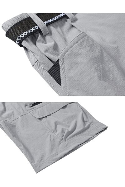 OEM Quick-drying, elastic, functional, waterproof shorts with elastic waistband, grey 36
