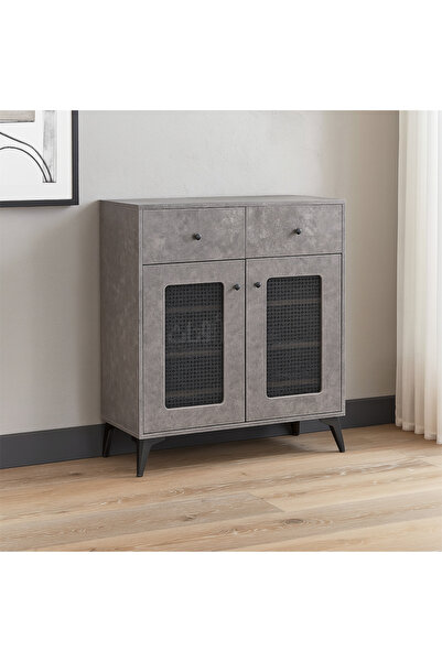 Ebticar Shoe Cabinet – Elegant Design and Natural Touch 80cm , Gray