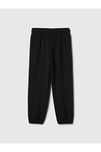 GAP Erkek Bebek Siyah Logo Fleece Jogger Eşofman Altı