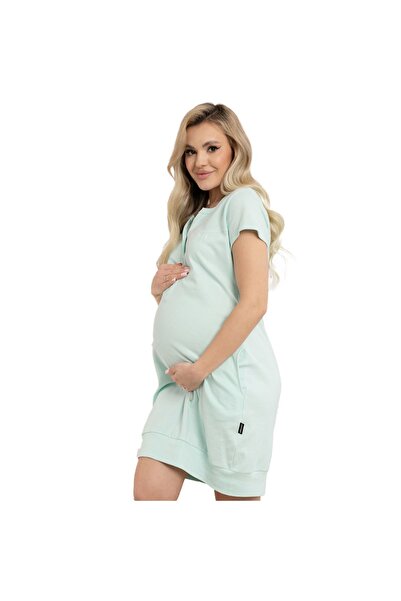 Formommy Nursing shirt For Mommy, made of cotton, loose fit with short sleeves, snap closure available