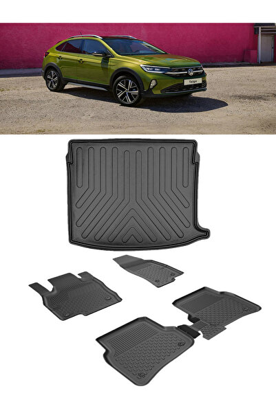 Sahler Taigo 2022 ve Sonrası 4.5D Paspas 3D Rİzline ÜSt Bagaj Havuzu Set