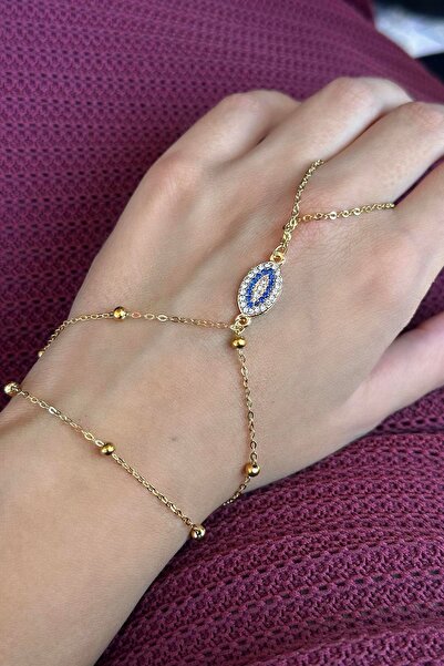 TAKIŞTIR Gold Color Stone Detailed Steel Şahmeran