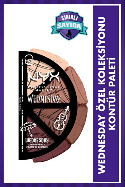 NYX Professional Makeup Wednesday Özel Koleksiyonu 4'lü Kontür Paleti