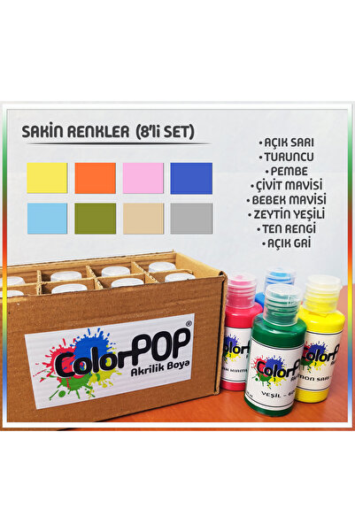 ColorPOP Akrilik Boya 8'li SETLER