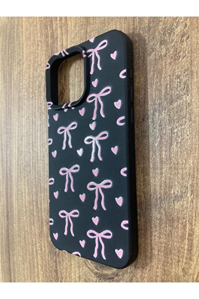 Newon غطاء حماية لهاتف آيفون 14 برو ماكس بشريط/فيونكة مطبوعة من الداخل من الس...