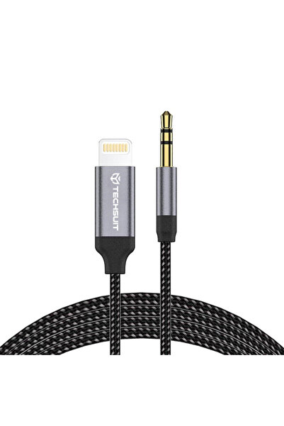 Techsuit Adaptor audio premium, de la Lightning la mufă SoundShell, 1,5 m