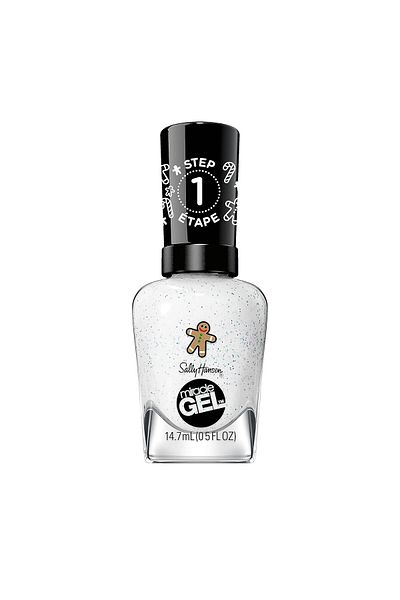 Sally Hansen Miracle Gel Holiday Whisk You a Merry Xmas White Glitter Nail Polish # 911