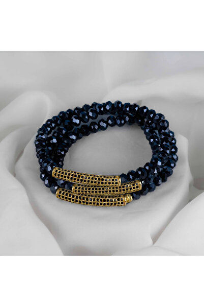 MORPHORA سوار مسبحة نافي باللون الأزرق الداكن