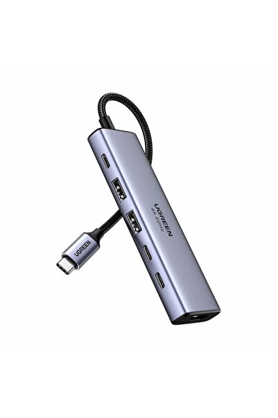 Ugreen HUB 6 în 1 Tip-C la 2x USB 3.2, 3x Tip-C, HDMI