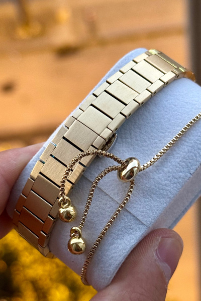 Homies Women's Wristwatch Case Cord Steel Thin Case 5Atm Waterproof with Gift Box and Bracelet Gift.