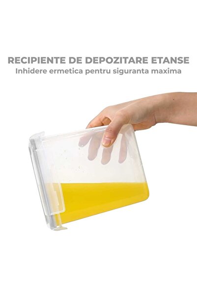 Elindor Set de 24 de recipiente sigilate pentru alimente Elindor®, transparente
