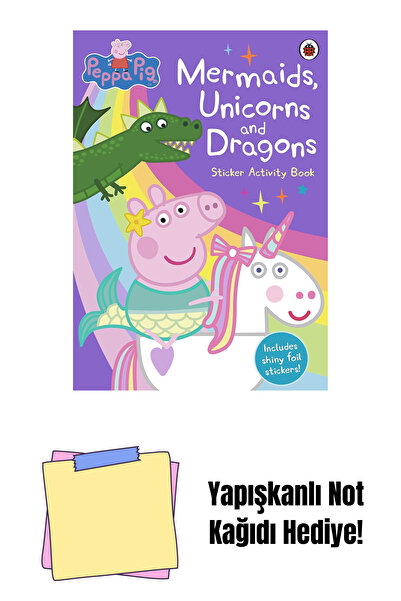 Bloomsbury Peppa Pig: Mermaids, Unicorns and Dragons Sticker Activity Book + Adhesive Note Paper