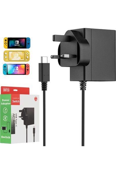 genernic BENSN 39W Charger for Nintendo Switch Compatible with Nintendo Switch/OLED/Lite/Dock and Pro Control