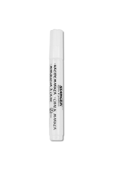 Meyco White liquid chalk marker set and black whiteboard marker