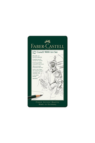 Faber Castell Faber-Castell Castell 9000 Art Hexagonal Graphite Pencil 12 pcs/set