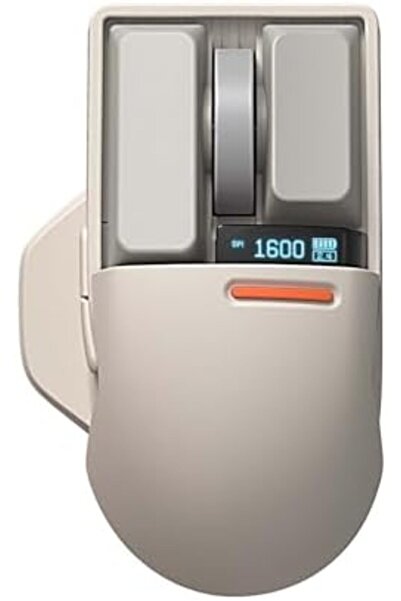 LOFREE Touch PBT Wireless Mouse with USB Receiver, Bluetooth, Wired Connection, Rechargeable, 4000 D