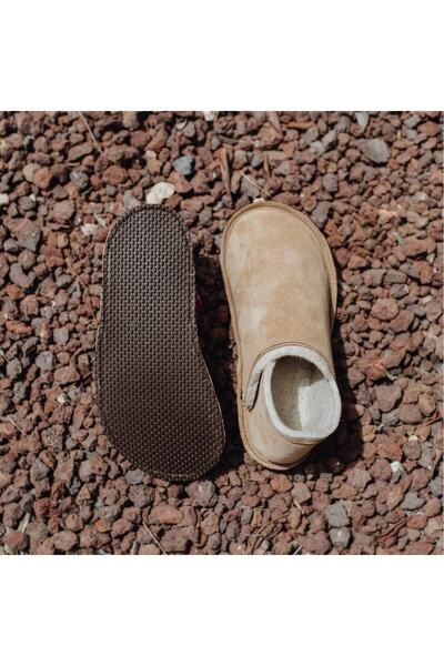 OEM Women's Suede and Wool Felt Slippers - Size 39 - Camel