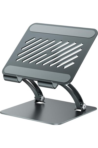 tounee Tablet Holder Stand, Dual Rod Adjustable Aluminum Desktop Stand, Compatible with 4.7-16.5" iP