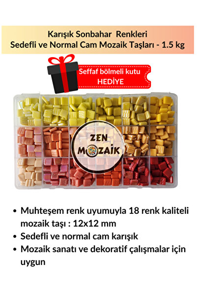 Zen Mozaik Sanatsal Mozaik Çalışmalarınız için Muhteşem Renk Uyumuna Sahip Ka...