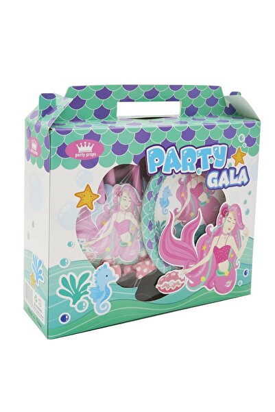 SDX Market Set of 36 accessories for children's party, 6 pieces, mermaid theme, Party Gala