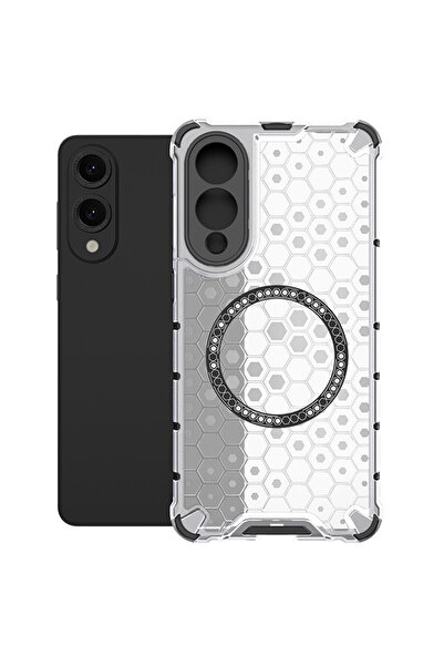 ALC MOBILE Carcasă compatibilă cu Samsung Galaxy S25 Edge; Transparentă - Mod...