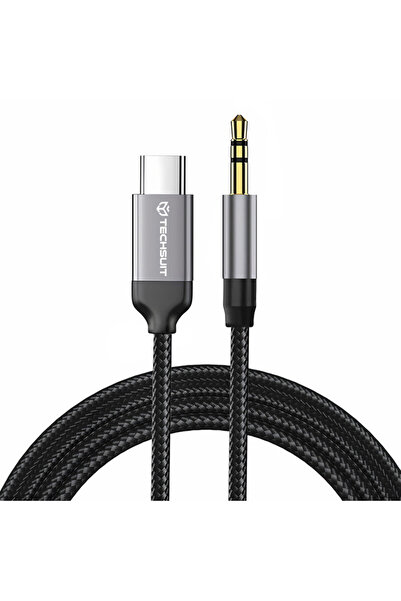 Techsuit Adaptor audio Premium, USB-C la mufă jack SoundShell AC9, 1.5m