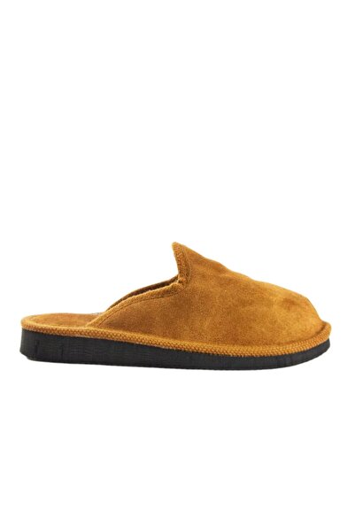 OEM Men's suede slippers, wool lining, cognac, size 43-44 EU