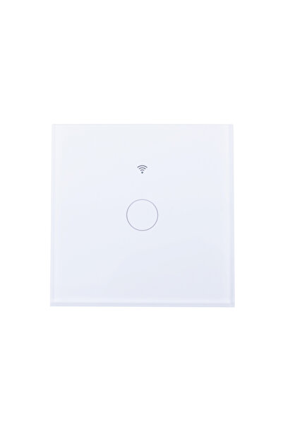 Widjit Comutator WiFi inteligent tactil fără fir neutru, sticlă securizată, Tuya, 10A, 300W