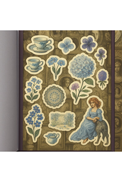 hediyeofisi هدية مكتبية مكونة من 45 صفحة من كتاب الملصقات العتيقة - أشرطة ملونة لمجلة الرصاص وسجل القصاصات