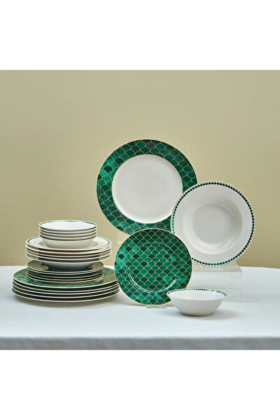 ARMESA Emerald 24 Piece Dinnerware Set for 6 People