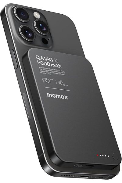 Shopi MOMAX Magnetic Power Bank, 5000mAh Wireless Portable Charger