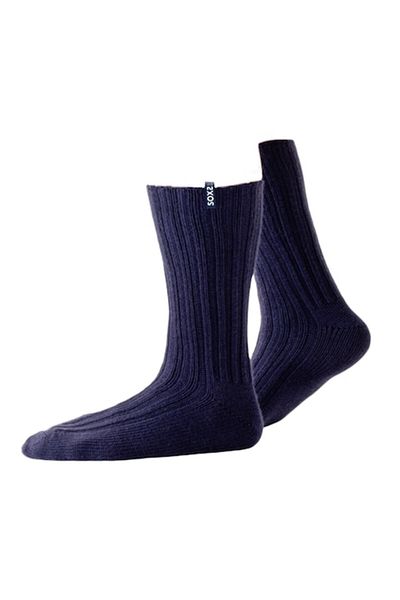 OEM Men's sheep wool socks, blue, medium length, size 42-46
