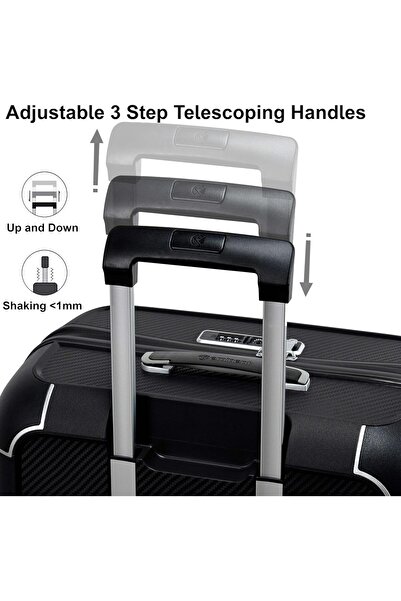 eminent Hard Shell 3-Piece Suitcase Luggage Sets for Unisex – B0002