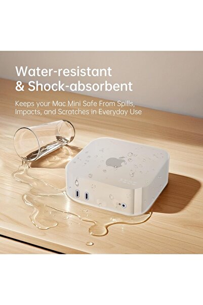 Pzoz Silicone Protective Case for Apple 2024 Mac Mini M4 Pro