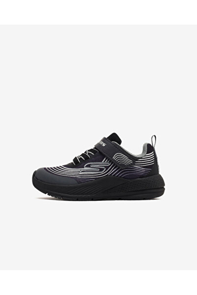 SKECHERS حذاء رياضي أسود للأولاد الصغار من ميكروسبيك أدفانس 403926N BKSL