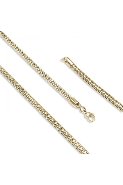 SeyCey.co Oval Kral Bakla Örgülü Çelik Kolye 4Mm | 14 Şubat Sevgililer Günü H...