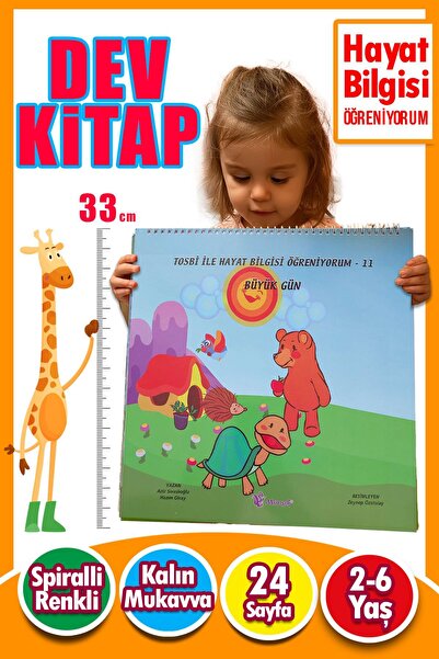Harika Çocuk Yayınları 2 – 6 Yaş Tosbi ile Hayat Bilgisi Öğreniyorum 11 – Büy...
