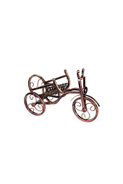 Doty Suport de vin triciclu, design vintage, fier forjat, 35 cm