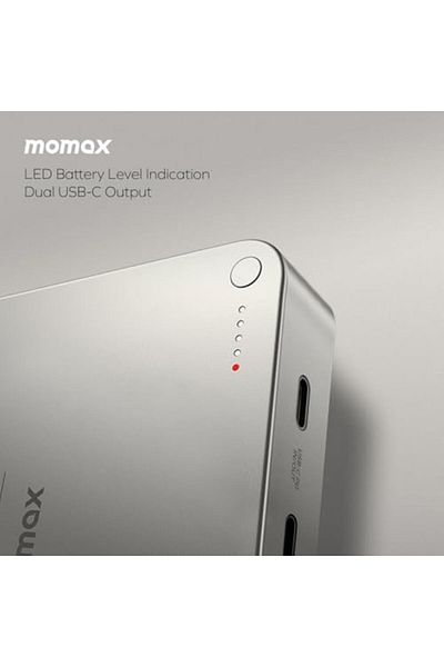 Shopi Momax Q.Mag X2 20000mAh Gen2 Wireless Power Bank - Titanium
