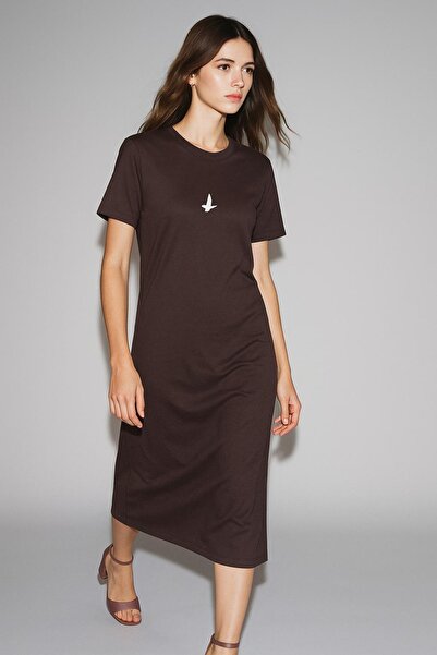 HAKKE ΦΟΡΕΜΑ με κοντό μανίκι με στάμπα με έγχυση