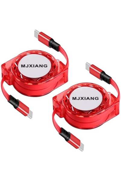 Generic MJXIANG 60W USB C to USB C Charger Cable [1M/2-Pack], PD 3A Retractable Fast Charging Data Sync Cord