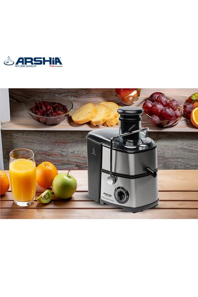 Arshia Arshia Electric Juicer - 800 Watts - Durable Stainless Steel for Fresh Juice Extraction