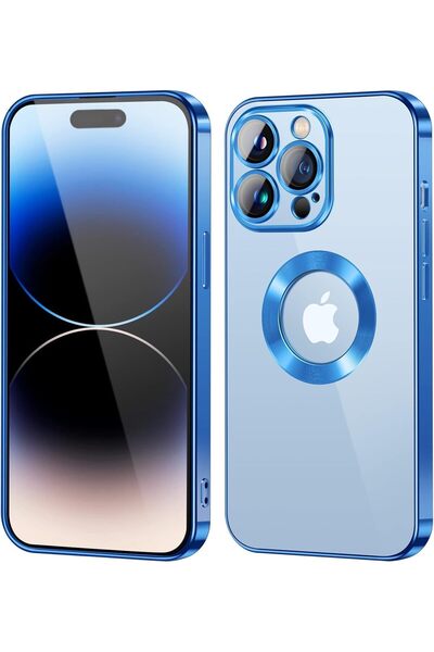 Generic جراب متوافق مع iPhone 14 Pro Max | غطاء حماية كامل الجسم من مادة TPU الناعمة المطلية بالكهرباء، مقاوم للسقوط