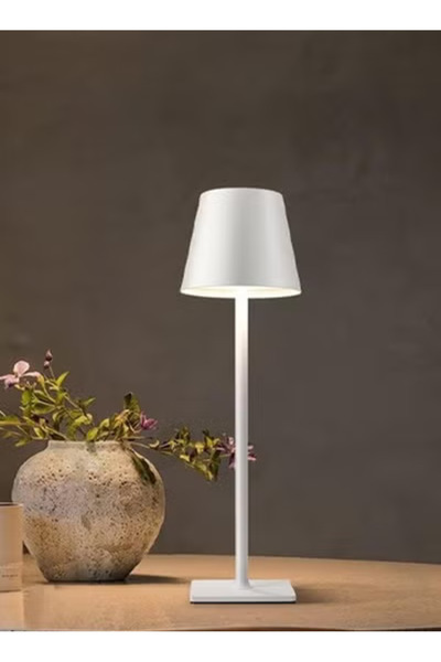 Taimi Metal Cordless Lamp,Touch Dimming,Wireless,IP54 Waterproof,Rechargeable,3 Color Modes,White