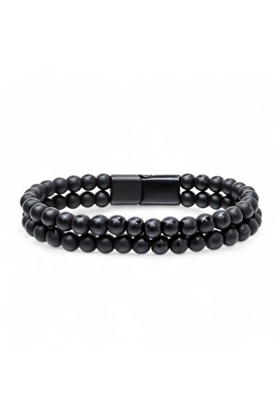 SeyCey.co Double Onyx Steel Bracelet |   February 14 Valentine's Day Gift