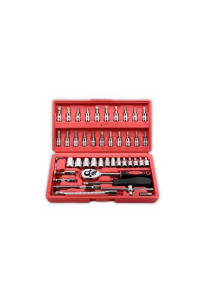 SMART GADGETS C&A 48 Piece Professional Ratchet Socket Wrench Set, Auto and Home Tool Set