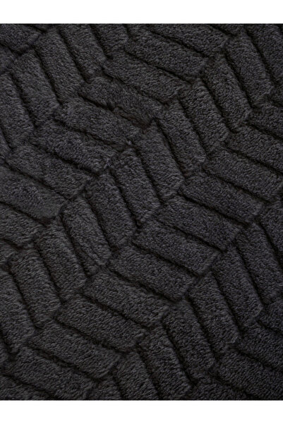 LC Waikiki LC MA BELLA Antrasit Desenli Welsoft Tek Kişilik Battaniye 150x220 Cm